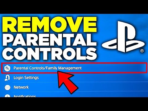 HOW TURN OFF PS4 PARENTAL CONTROLS (2021)