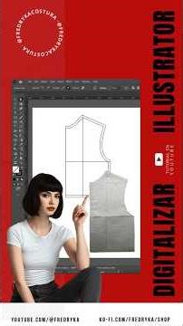 #shorts Como Digitalizar Moldes en #illustrator #howto #patrones