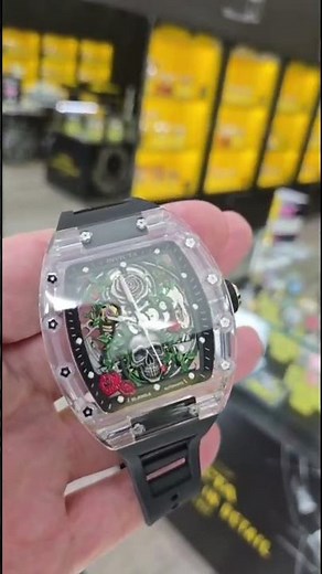 Invicta Artist Roseskull Automatic Men's Watch w/ Skeleton Dial - 42mm, Black (69495)