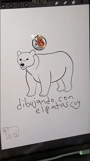 Cómo dibujar un oso muy fácil. #dibujos #tutorial