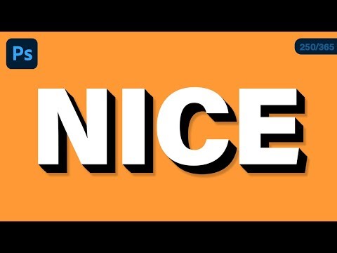 Easy 3D Text Effect in Photoshop