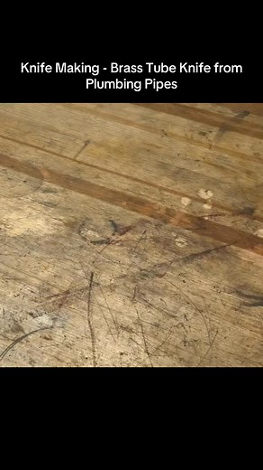 Knife Making - Brass Tube Knife from Plumbing Pipes #knife #making #pipes #makeknife | Banthorn Wongkrachang