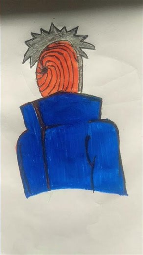 Masked Ninja Anime Drawing | Hand Made ArtAnime Villain Mask Drawing 🔥 | Easy SketchDark Anime.....