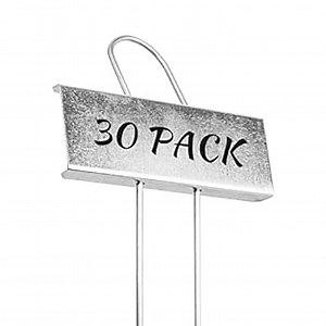 30-Pack Metal Plant Labels, 10.6" Plant Markers Reusable Nursery Tags for Vegetables Herb Flower Seed Greenhouse Outdoor Plants Garden Waterproof.(Sliver)