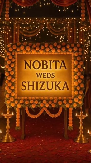 Nobita weds Shizuka #nobita #doraemon #shizuka #ytshorts #yt #viral