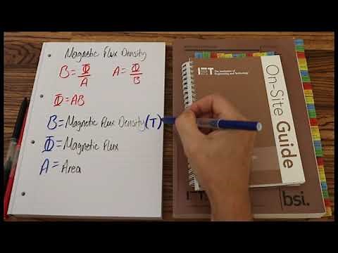 Magnetic flux density formula explained and transposed