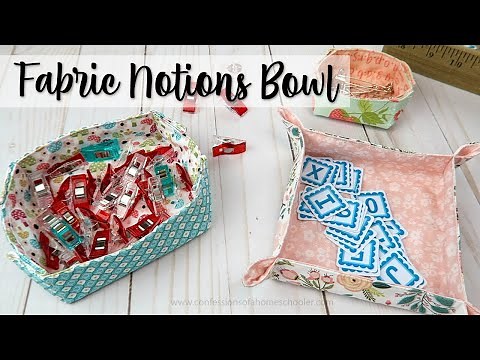 HOW TO SEW / Fabric Trinket Tray / TUTORIAL!