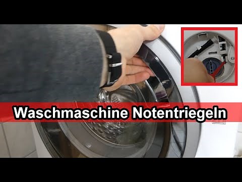 Washing machine emergency opening – door does not open – emergency release, emergency opening, em...