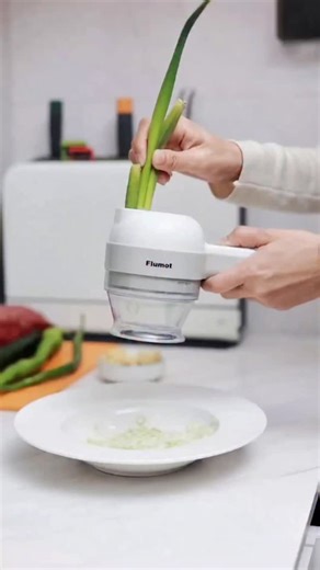 TECH CYBOT on Instagram: "4-in-1 Portable Electric Vegetable Cutter"