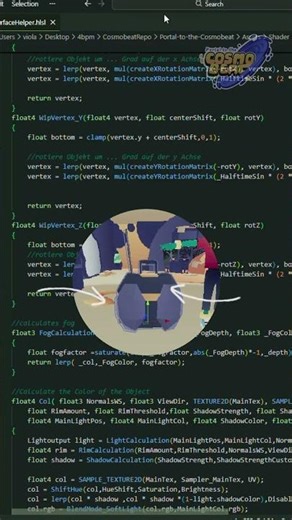Bouncing shader in Unity for Portal to the Cosmobeat! #cosmobeat #indiedev #unity