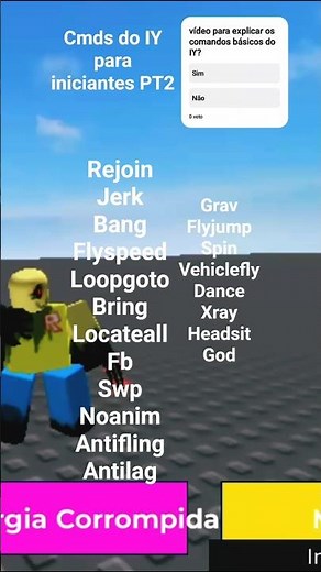 comandos básicos d INFINITE YIELD PT2 #delta #roblox #guia