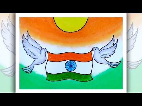 Easy drawing for beginners, Independence Day drawing