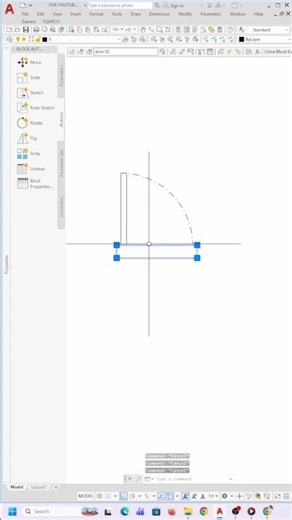 Autocad Tutorials | Autocad Dynamic Block #shorts