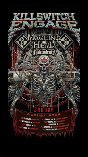 Killswitch Engage Canadian Tour Dates #metal #livemetal #livemusic #music #killswitchengage