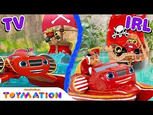 Blaze Transforms into a Thunder Boat IRL! | Blaze and the Monster Machines Toys | Toymation