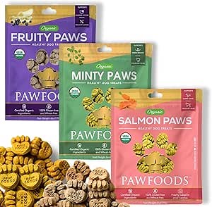 Healthy Dog Treats, Dog Treats Healthy Natural, Organic Dog Treats, Natural Dog Snacks, All Natural Puppy Treats, Low Calorie Dog Snacks, Puppy Treats - Approx. 60 Treats Per Bag - 170g - Made in USA