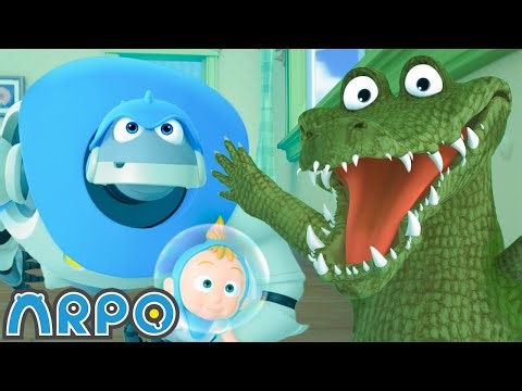 CROCODILE IN THE HOUSE! 😱 ARPO | Cartoon For Kids | Full Episodes | After School Club
