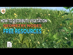 How to Add Grass, and Flowers in Blender (FREE Assets)