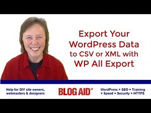 Export WordPress Data to a CSV with WP All Export