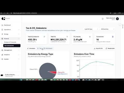 New Energy Expense Management System Update | Smarter Purchases, Tax & CO₂ Tracking & Maintenance