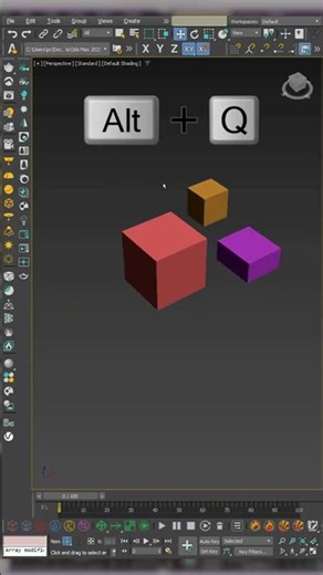 إزاي تعزلي أي موديل في الماكس وتشتغلي عليه لوحده .