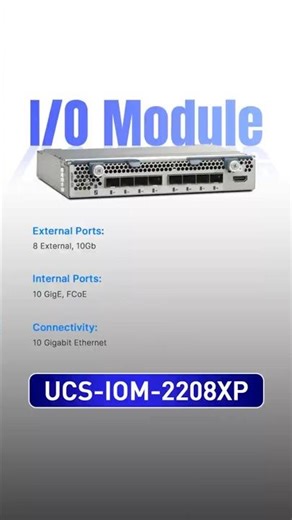 UCS-IOM-2208XP Cisco UCS 2208XP I/O Module, 8x10Gb External, 32 Internal 10GB Ports #cisco #module