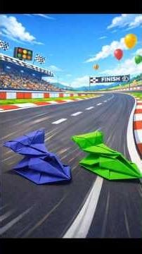 Sunder Kagaj ki SUPERFAST 🏎️, origami magic ✨! #diy #origami #craftshorts #trending