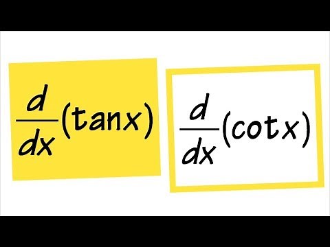 derivatives of tan(x) and cot(x), quotient rule, cofunction identities