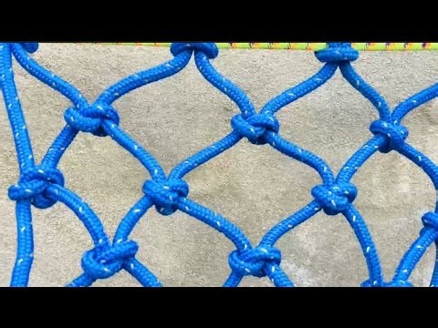 How to Make a Fishing Net- Net Making- Making a Net at home