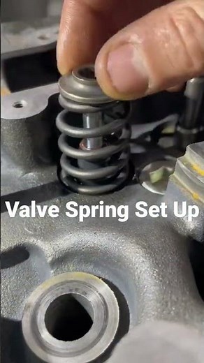 Simple Valve Spring Set Up #diy #tips #tools #mechanic #shorts