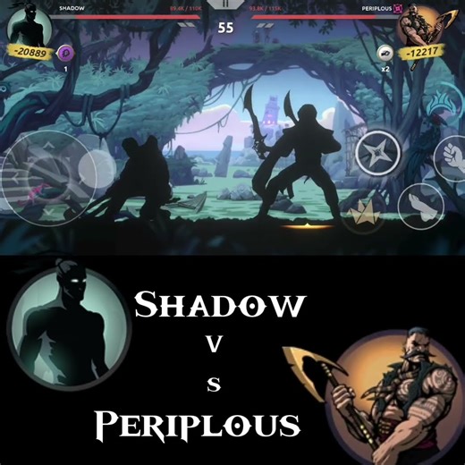 Shadow vs Periplous (#shorts #shadowfight2 #shadow #theboys #perfection #hellyeah #gaming #new)