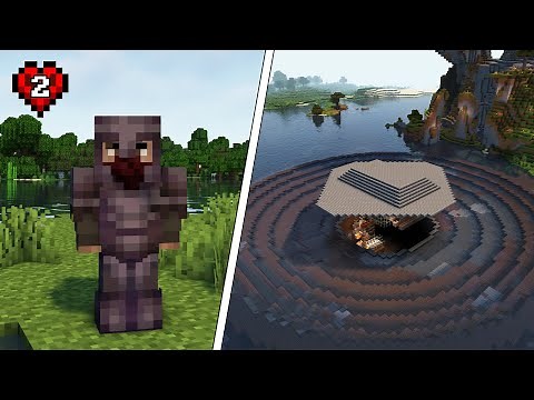 Building a Witch Redstone & Pigman Gold Farm | Minecraft Hardcore Ep #2