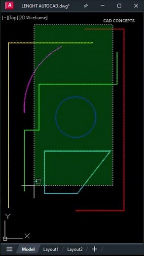 Total Length AutoCAD #cadcommands