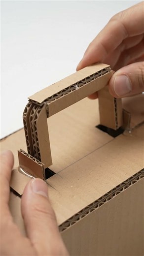 Turning Scrap Cardboard into a Realistic Mini Suitcase! 🧳📦