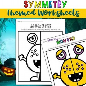 Fall Directed Drawing Halloween Pumpkin Bat Monster October Centers