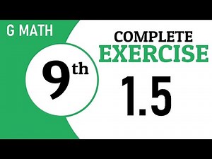 Exercise 1.5, Complete Solution, Ch1, Percentage Ratio and Proportion, Class 9, Gmath, GS Academy,