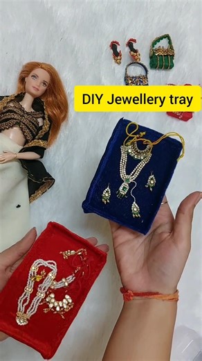 DIY jewelry tray 😍 for Barbie doll