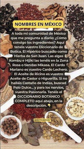 DICCIONARIO BOTÁNICO MÉXICO 🇲🇽 Nombres de Plantas Medicinales en México