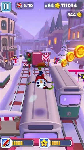 📣 Winter surfing with snowman and megaphones ❄️