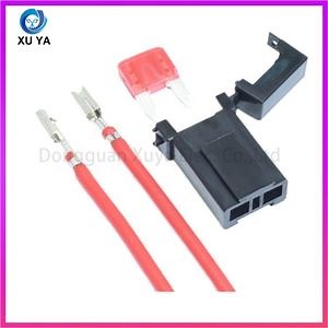 [Hot Item] Car Waterproof 30A Inline Type Customized Wire Cable Low Profile Blade Auto Automotive 12 AWG Fuse Holder Box