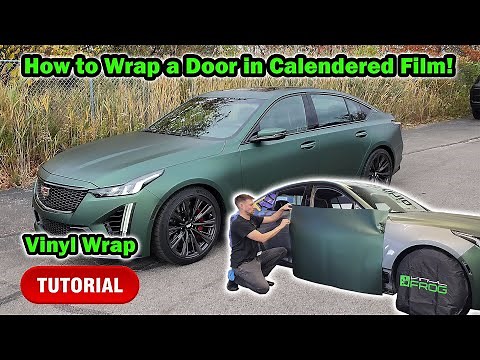 How to Vinyl Wrap a Door in Calendered Film (Vinyl Frog)