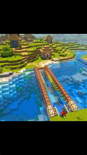 Minecraft Bridge Tutorial # #minecraft #minecraftshorts #minecraftbuilding