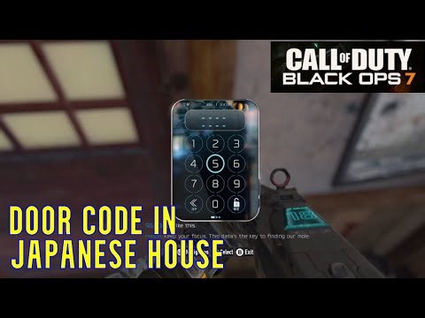 Door Code to open door in Japanese House - Call of Duty: Black Ops 7 Campaign