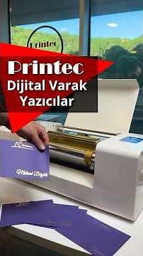 Personalized metallic envelop printing with the new Printec digital hot foil printers :)