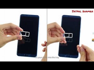 How to insert sim card & sd card in huawei P20 lite