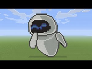 Minecraft Pixel Art - Eve From WAll-E