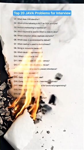 🚀 Top 20 Java Coding Interview Problems (2026 Edition) 💻 Campus Drive Special! 🔥