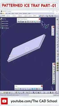 Patterened Brass Ice Tray Designed In Catia V5 Part-01 #smartphone#productdesign #solidworks