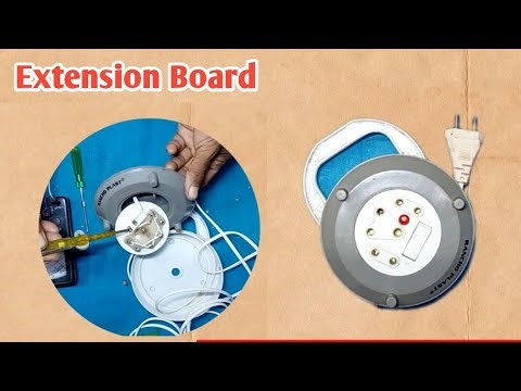 How to Repair Round Extension Board 🔌Extension Cord Full Wiring ||