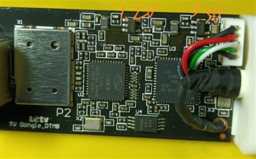 乐视电视棒 地面波DTMB 拆解测试改充电宝电芯直接供电